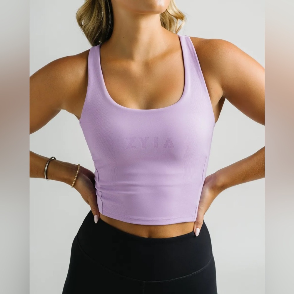 Zyia Lavender Malya Longline Bra, size L